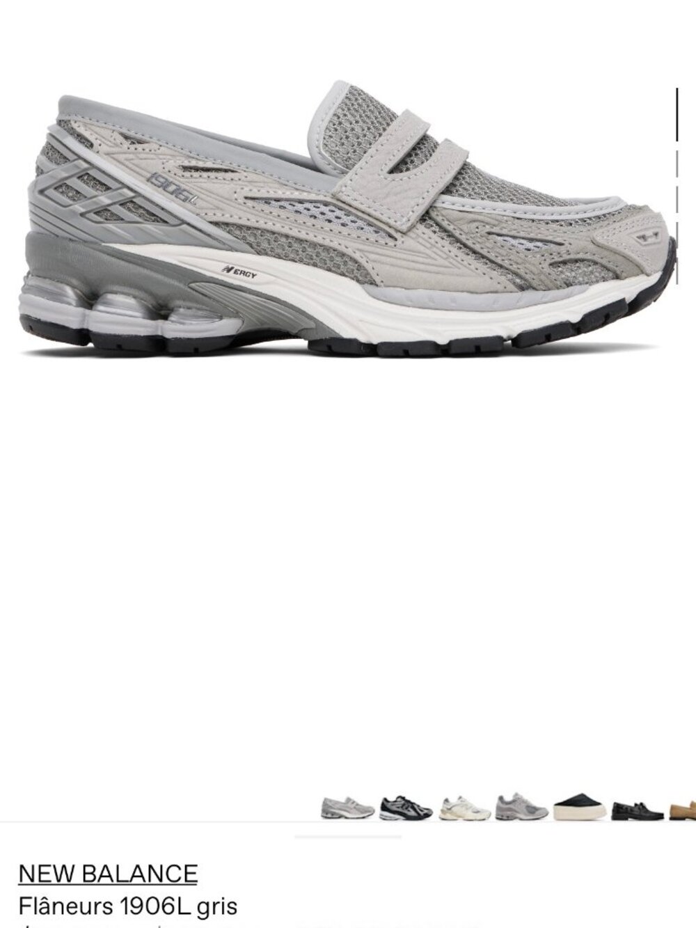 New Balance Loafers 1906L grey - size 38 - rare